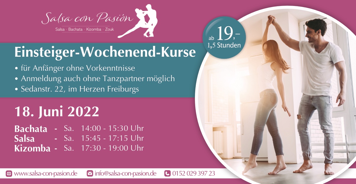 Read more about the article Einsteiger-Wochenend-Kurs in Freiburg | Salsa con Pasión