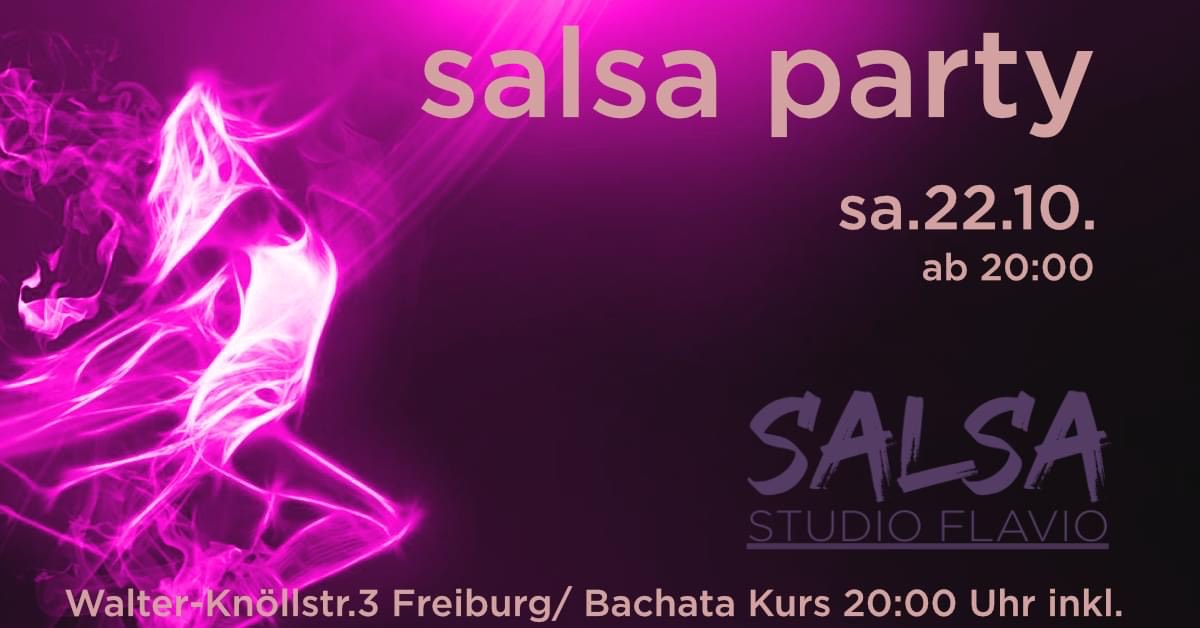 Read more about the article Salsa & Bachata Party im Salsa Studio Freiburg