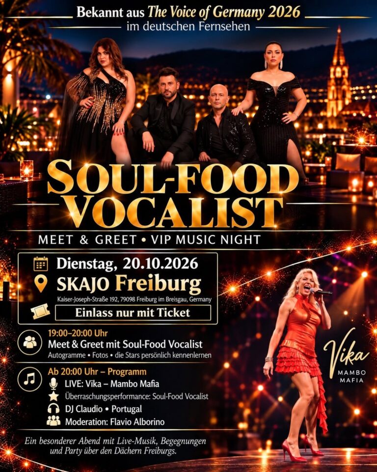 Mehr über den Artikel erfahren Soul-Food Vocalist aus Neapel live in Freiburg